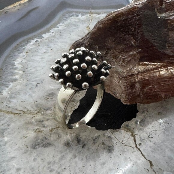 Sterling Silver Porcupine Fashion Ring For Women, Taxco Mexico - Picture 3 of 10